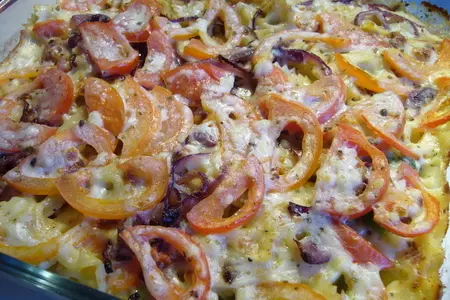 Фарфалле с песто, запеченные с овощами под соусом бешамель: шаг 6