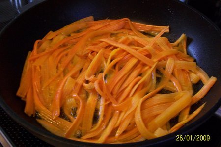 Спагетти-волна с овощами: шаг 3