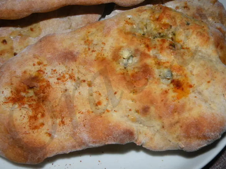 Индийские лепешки (хлеб) – nan bread ( с начинками): шаг 4