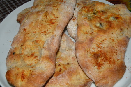 Индийские лепешки (хлеб) – nan bread ( с начинками): шаг 6