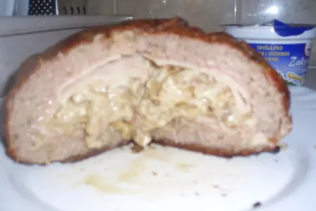 Мясной колобок с сюрпризом(не проходить мимо!!!!): шаг 6