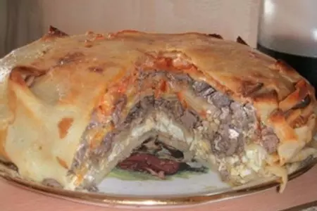 Блинный пирог "многослойный": шаг 4
