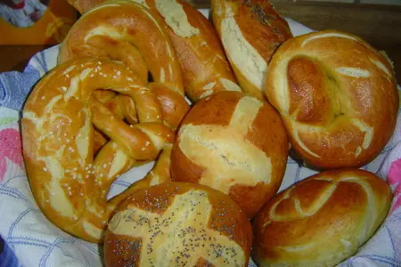 Булочки от брецелей (brezeln)-laugenbrötchen: шаг 5