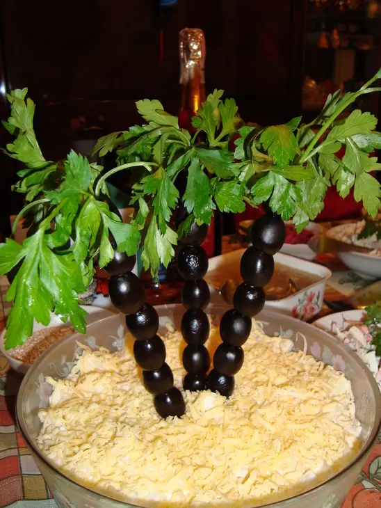 Маслиновые пальмочки: шаг 2