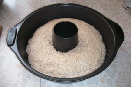 Калач домашний с ржано-пшеничной клетчаткой и кунжутом: шаг 3