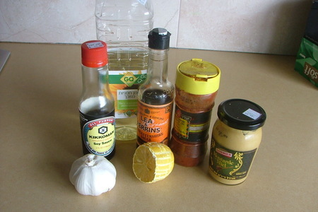 Креветочные шашлычки в маринаде для мишеля: шаг 1