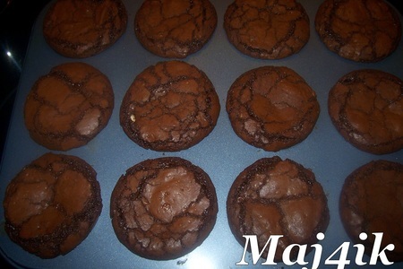 Мокрые шоколадные крем-маффины "сладкое блаженство" (с начинкой из маскарпоне и шоколада): шаг 8