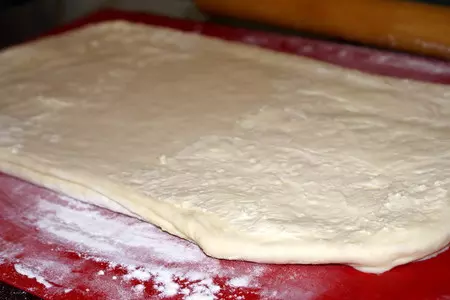 Слоёное творожно-дрожжевое тесто и лимонный пирог из него.: шаг 5