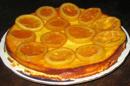 Миндально-апельсиново-творожная запеканка с карамеллизированными лимонами: шаг 4