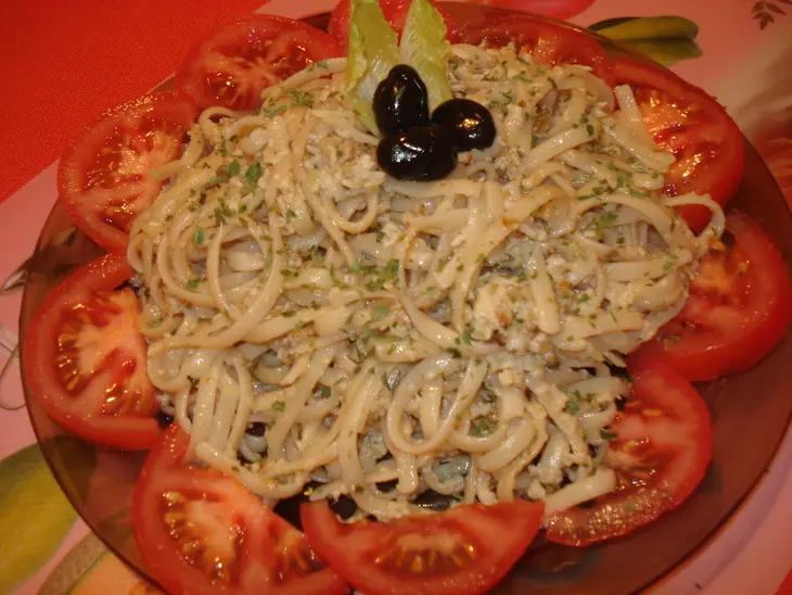 Лапша с ореховым соусом/версия/: шаг 1