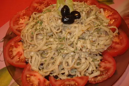 Лапша с ореховым соусом/версия/: шаг 1