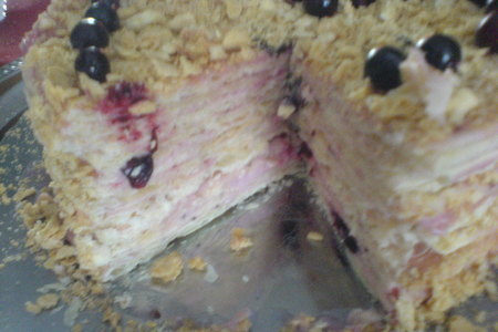 "розовый" слоёный торт: шаг 1