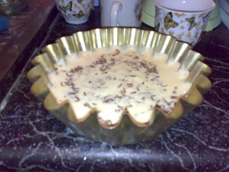 Кекс с творогом, лимоном, шоколадом и орехами: шаг 1