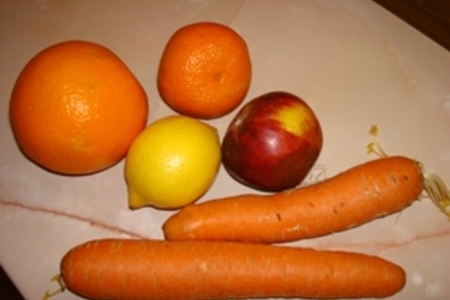 Салат "цитрусовая морковь": шаг 1