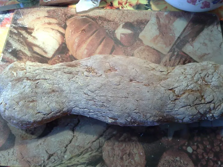 Чиабатта с сыром сулугуни и с оливками: шаг 6