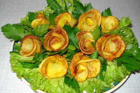 Роза из картофеля (вариант): шаг 5