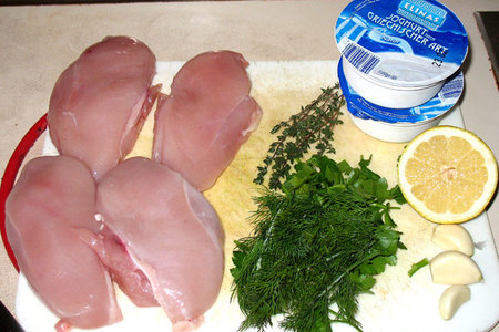 Куриные "шашлычки" с йогуртовым соусом: шаг 1