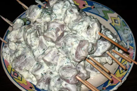 Куриные "шашлычки" с йогуртовым соусом: шаг 2