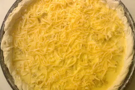 Пирог/киш с курицей и яблоками: шаг 4
