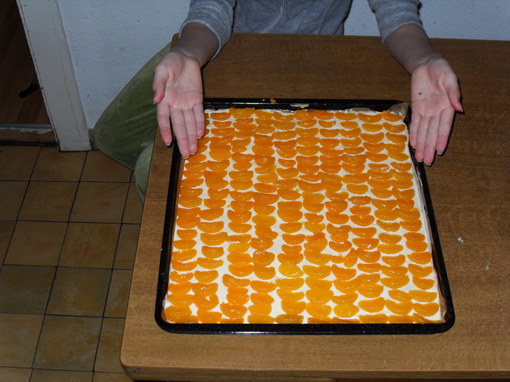 Торт-пирог мандариновый "ну о-очень большой!": шаг 5