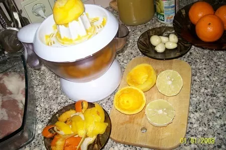 Мясо по-гречески...а по-русски просто "свинья в апельсинах": шаг 2