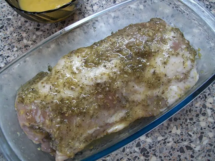 Мясо по-гречески...а по-русски просто "свинья в апельсинах": шаг 5