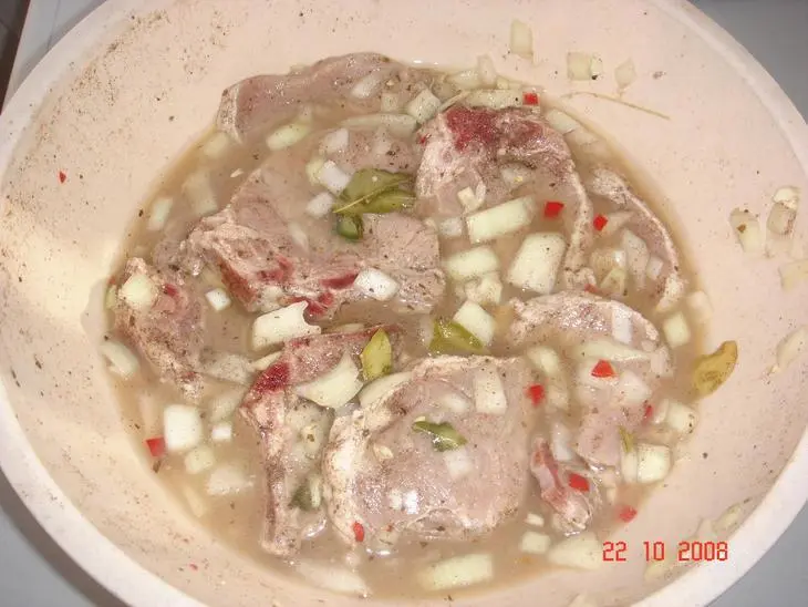 Мясо маринованное на гриле, или псевдошашлык: шаг 2