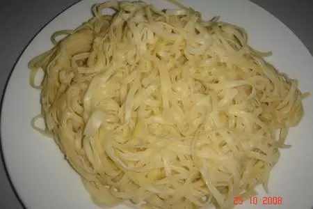 Макароны феттучини (fettuccine) с беконом и грибами: шаг 3