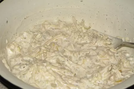 Овощи в сливках с сыром: шаг 3