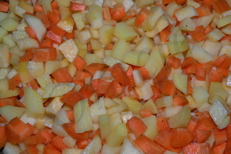 Куриное филе с овощами в соусе из творожного крема: шаг 1