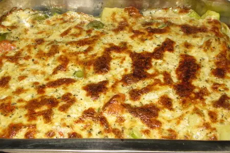 Овощи в сливках с сыром: шаг 4