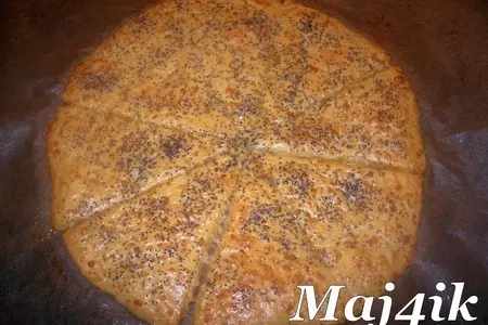 Закуска "сырные треугольнички с маком": шаг 5