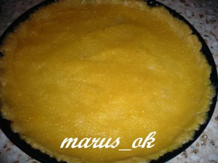 Песочный пирог "рикотта с ананасами и куантро": шаг 2