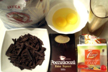 Именные шоколадно-амареттные пироженки: шаг 1