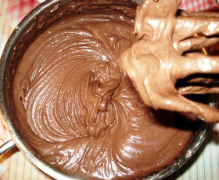 Именные шоколадно-амареттные пироженки: шаг 4