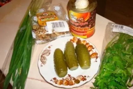 Фасолевый салат к мясу: шаг 1