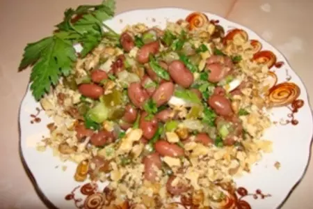 Фасолевый салат к мясу: шаг 2