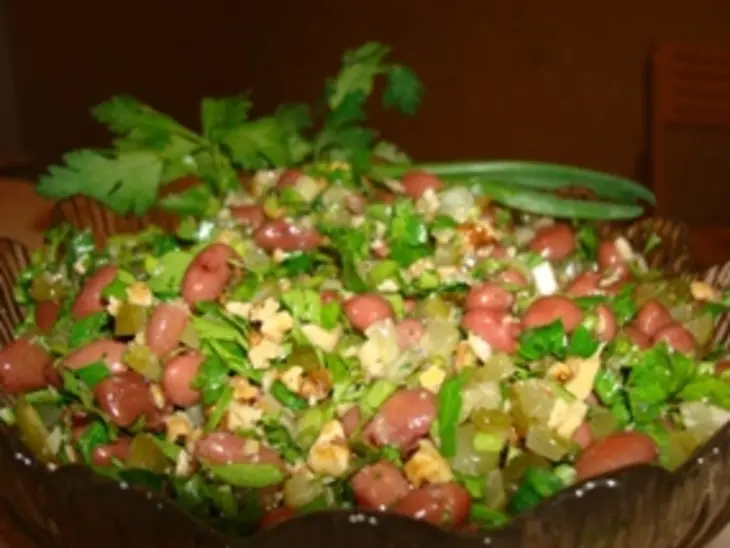 Фасолевый салат к мясу: шаг 3