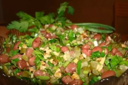 Фасолевый салат к мясу: шаг 3