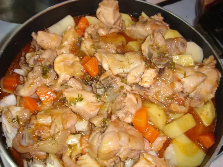 Овощное рагу с курицей: шаг 3