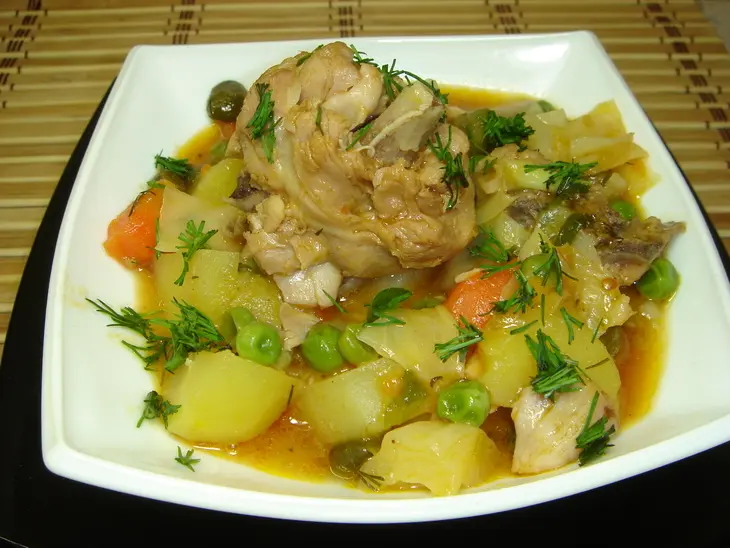 Овощное рагу с курицей: шаг 5