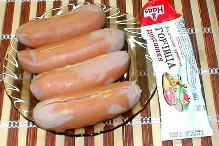 Сардельки  в  панировке: шаг 2