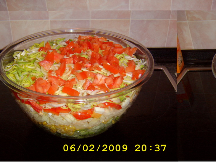 Слоёный салат: шаг 4