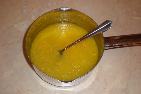 Творожное мороженое с апельсиновой прослойкой (вариант): шаг 1
