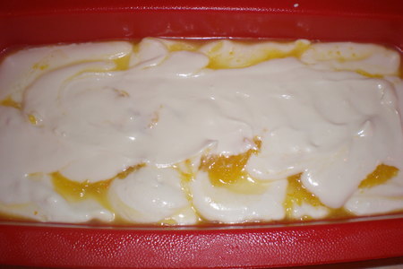 Творожное мороженое с апельсиновой прослойкой (вариант): шаг 2