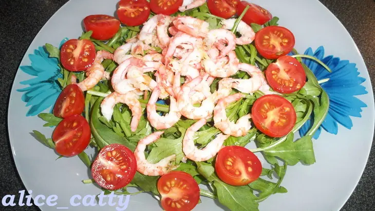 Салат из руколы с креветками: шаг 4