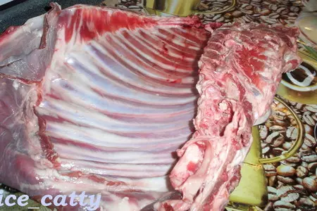 Пряные бараньи ребрышки: шаг 1
