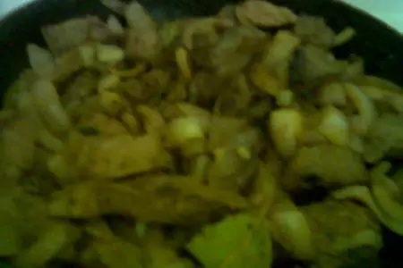 Печень"карри": шаг 3