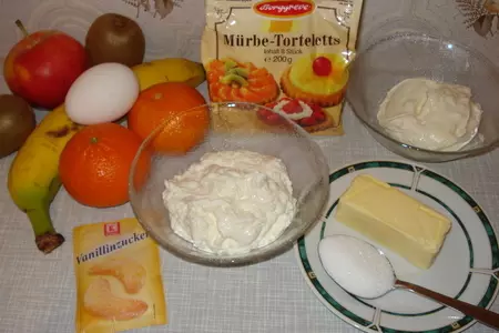 Пирожное " тортолетки ": шаг 1