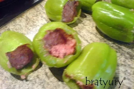 Перцы, фаршированные молотым мясом: шаг 3